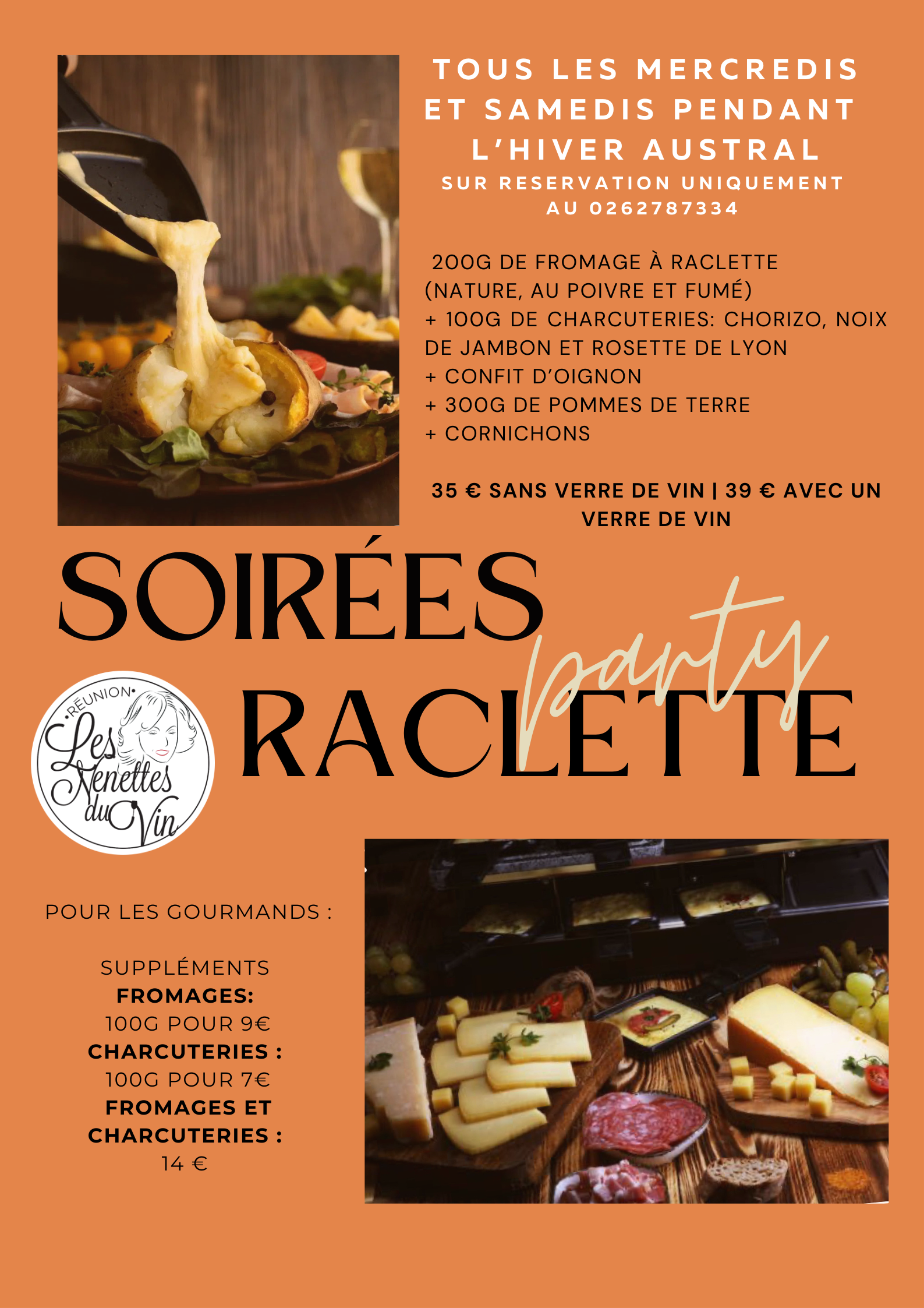 soiree raclette les nenettes du vin saint paul